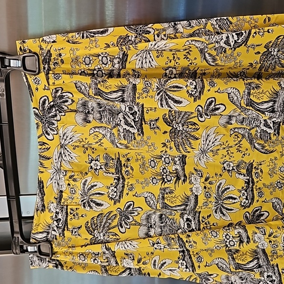 💕STAUD💕 Sea Skirt ~ Yellow Toile 4 NWOT - Picture 4 of 13